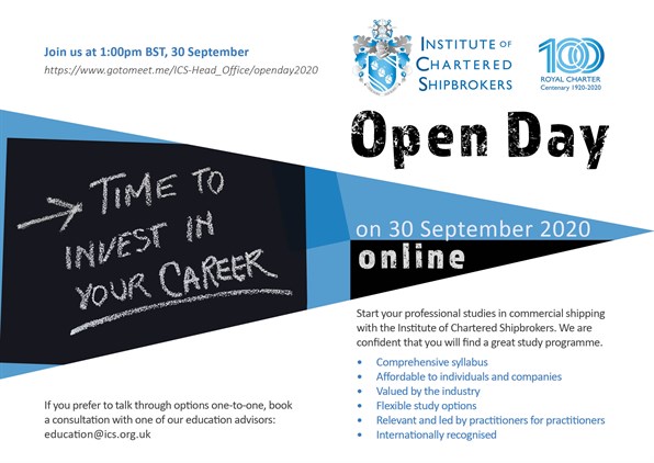 ICS OPEN DAY 3 online 30 Sept 2020